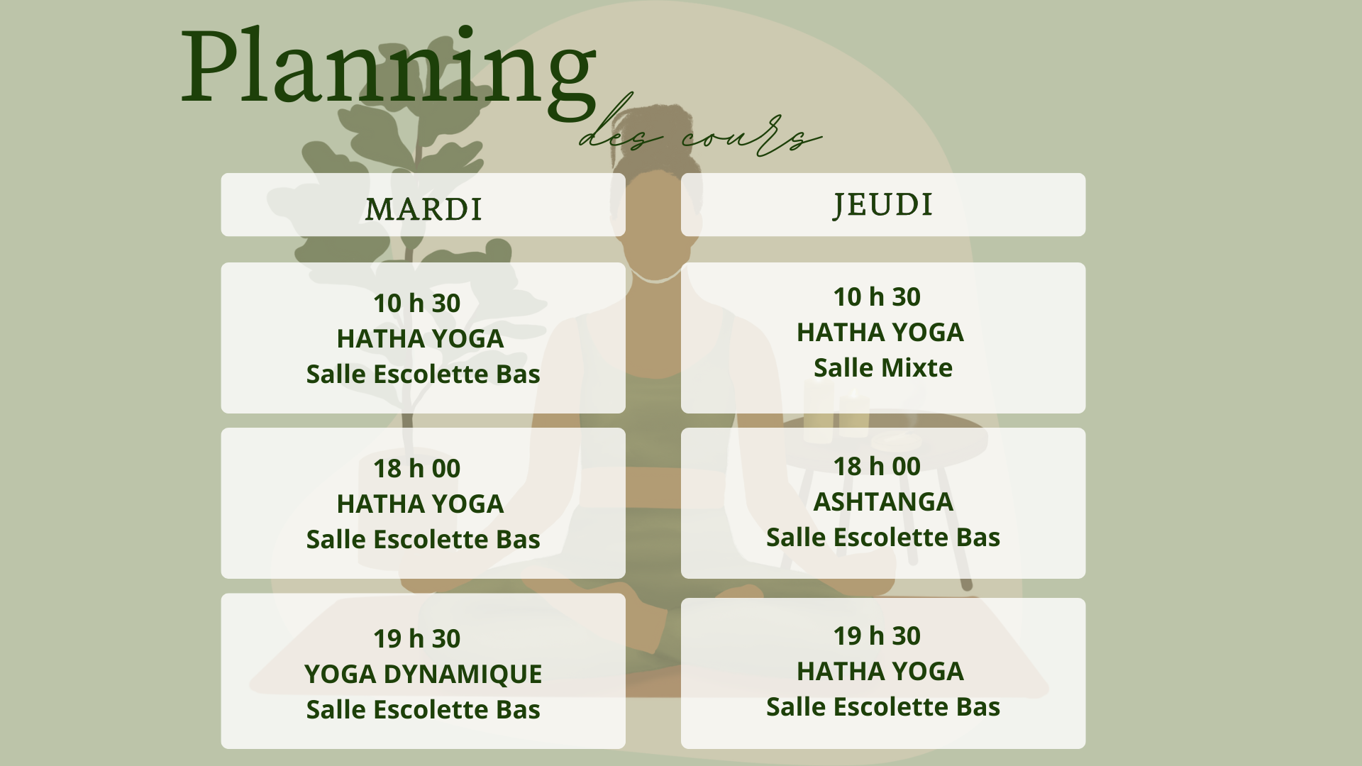 des cours